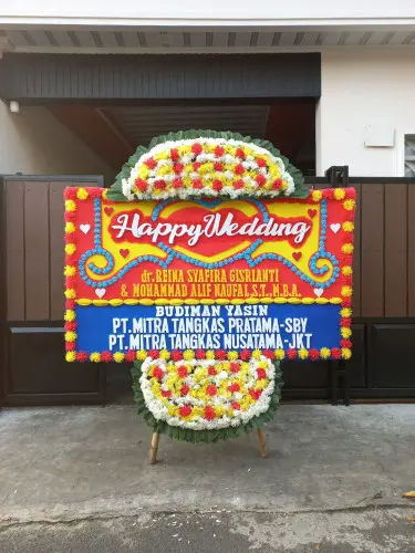 Papan Bunga Pernikahan sawah besar