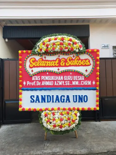 Papan Bunga Opening sawah besar