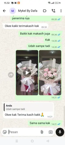Testimonial Buket Bunga sawah besar