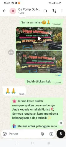 Testimonial Papan Bunga sawah besar
