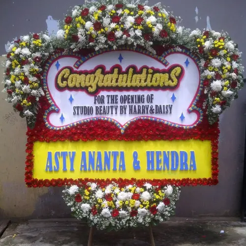 Papan Bunga Opening sawah besar