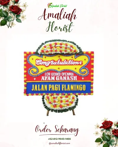 Bunga Papan Congratulation sawah besar
